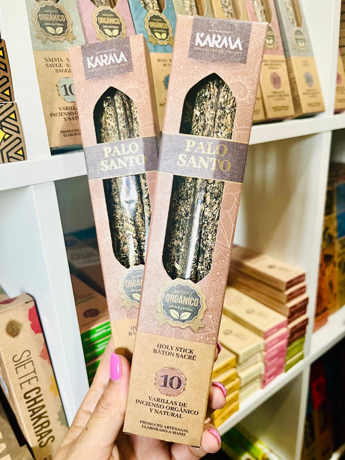 INCIENSO ORGANICO DE PALO SANTO (25 GRAMOS - 10 STICKS)