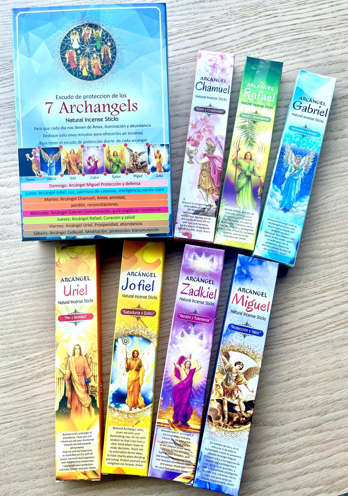 INCIENSO AGARBATTI 7 ARCANGELES (CAJA 7 UNIDADES)