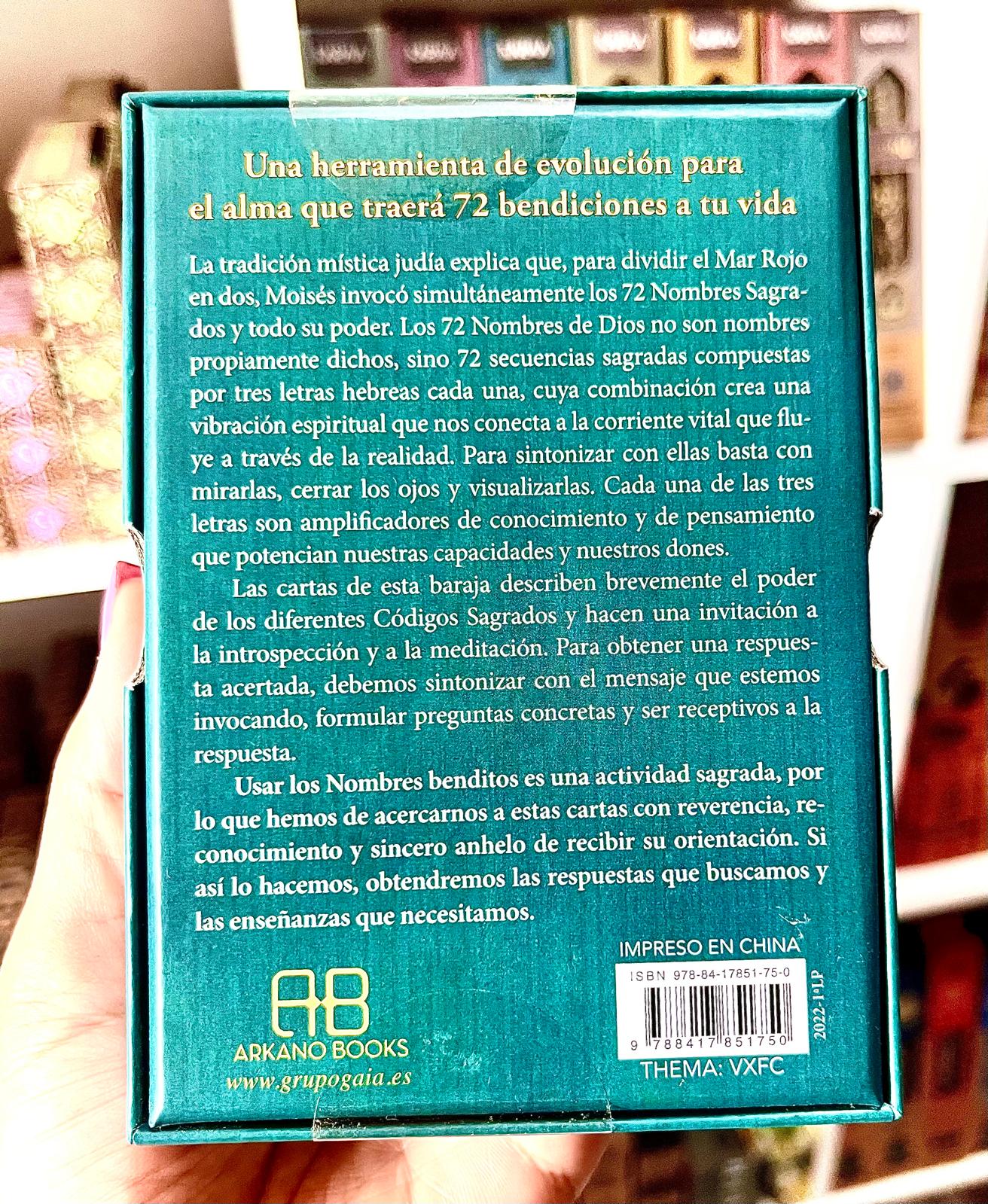 LOS 72 NOMBRES DE DIOS (LIBRO + 72 CARTAS)