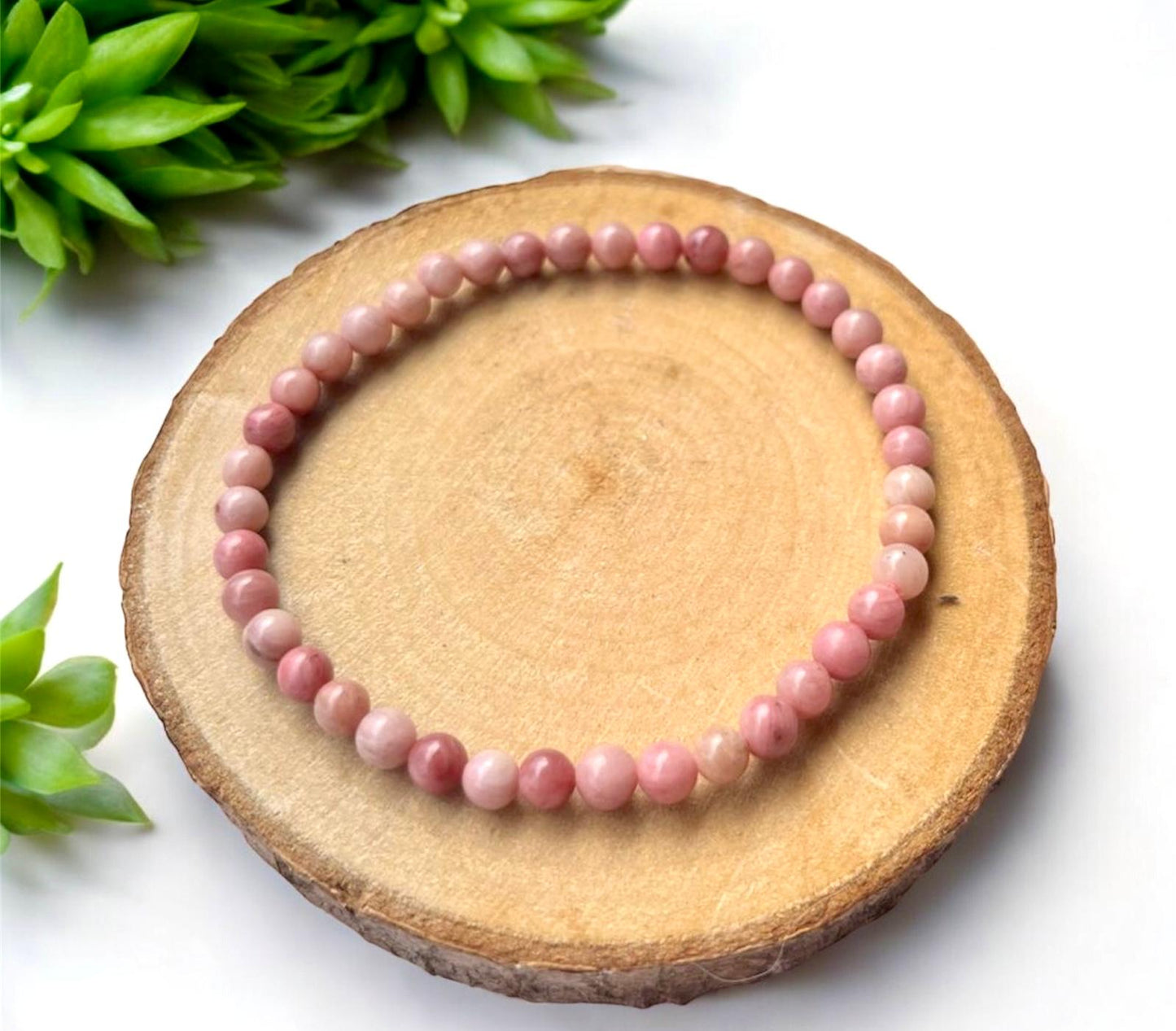 PULSERA BOLA RODONITA 6MM