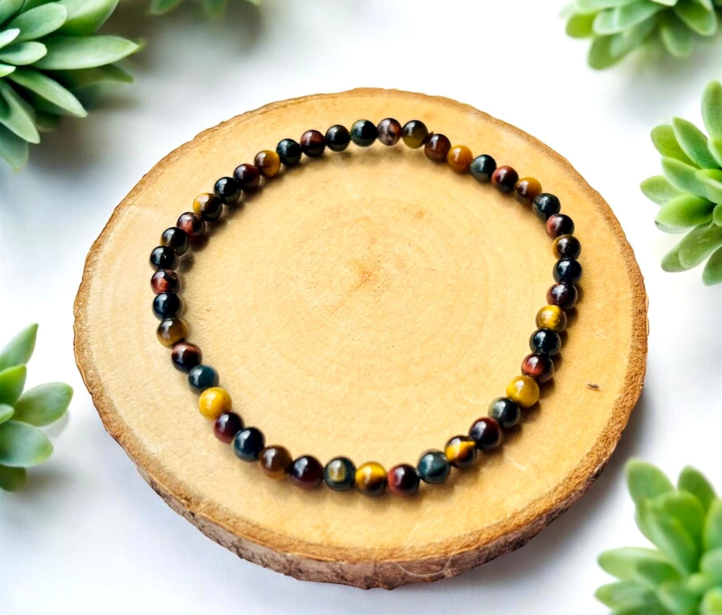 PULSERA BOLA 3 OJOS 4MM