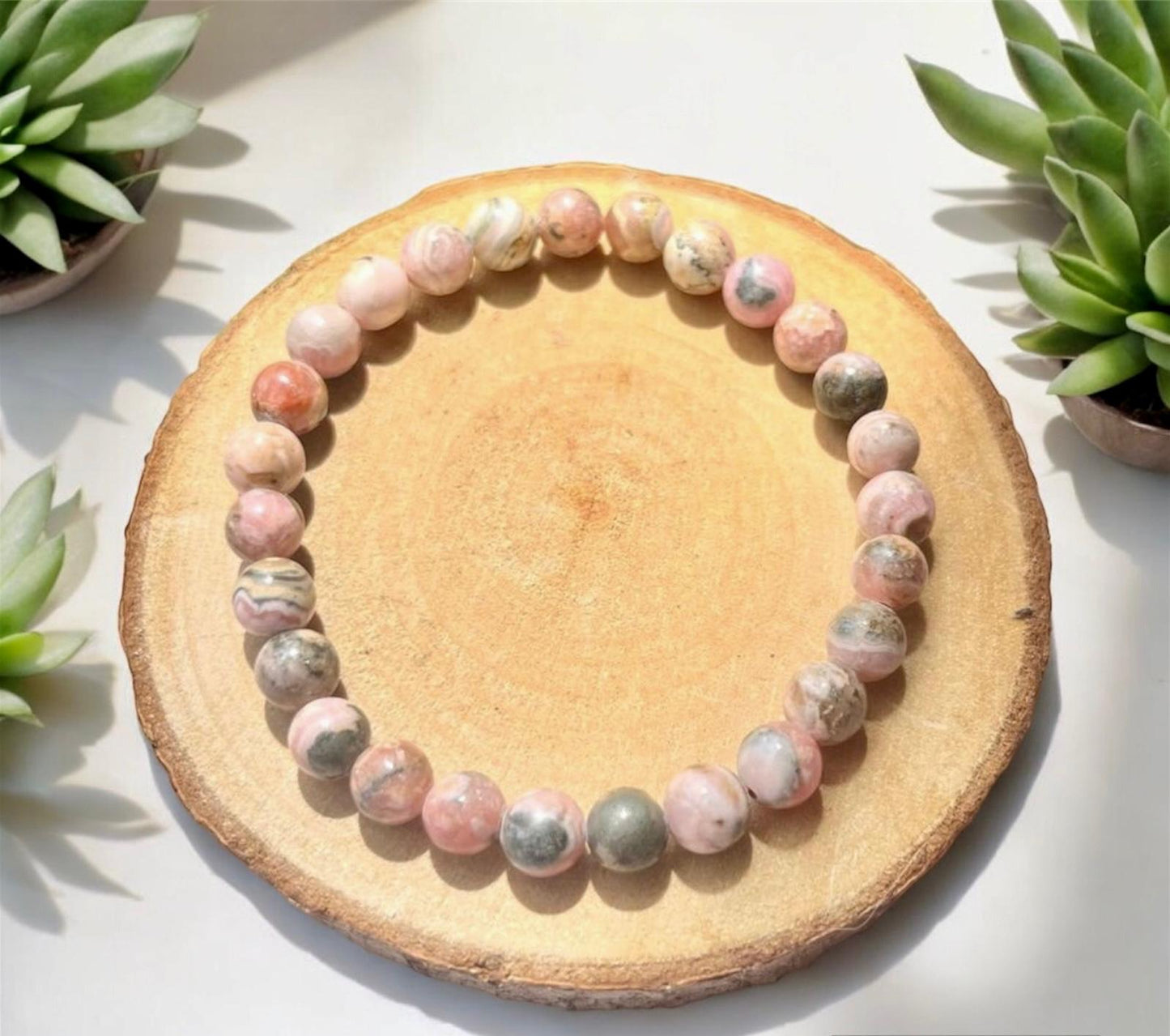 PULSERA BOLA RODOCROSITA 6MM