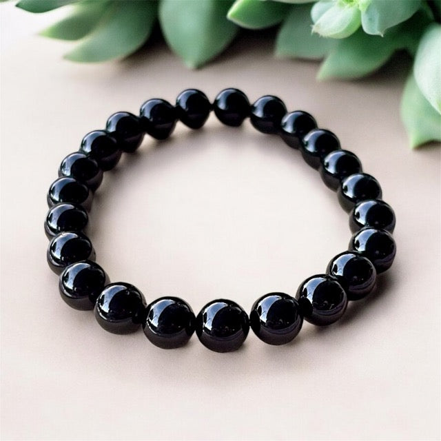 PULSERA TURMALINA NEGRA 8mm