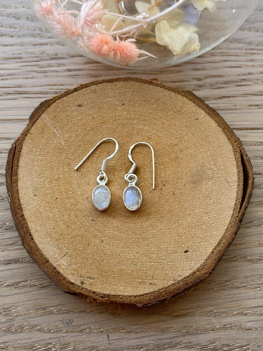 PENDIENTES PLATA PIEDRA LUNA