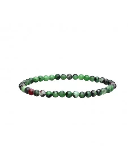 PULSERA INFANTIL RUBÍ CON ZOISITA 4mm