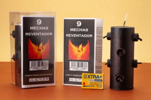 VELÓN 9 MECHAS NEGRO REVENTADOR