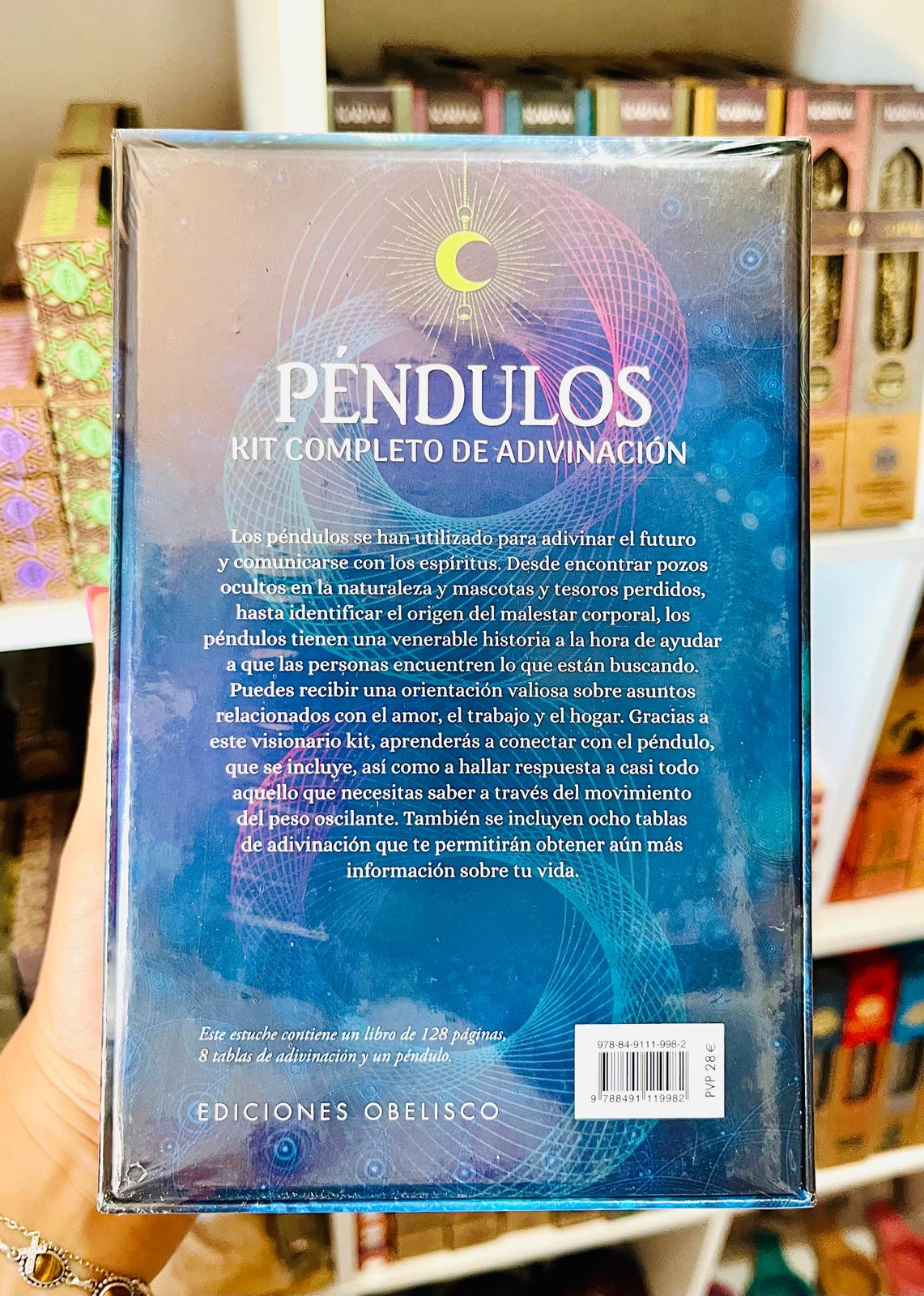 PÉNDULOS KIT COMPLETO DE ADIVINACIÓN (PACK LIBRO + PÉNDULO)