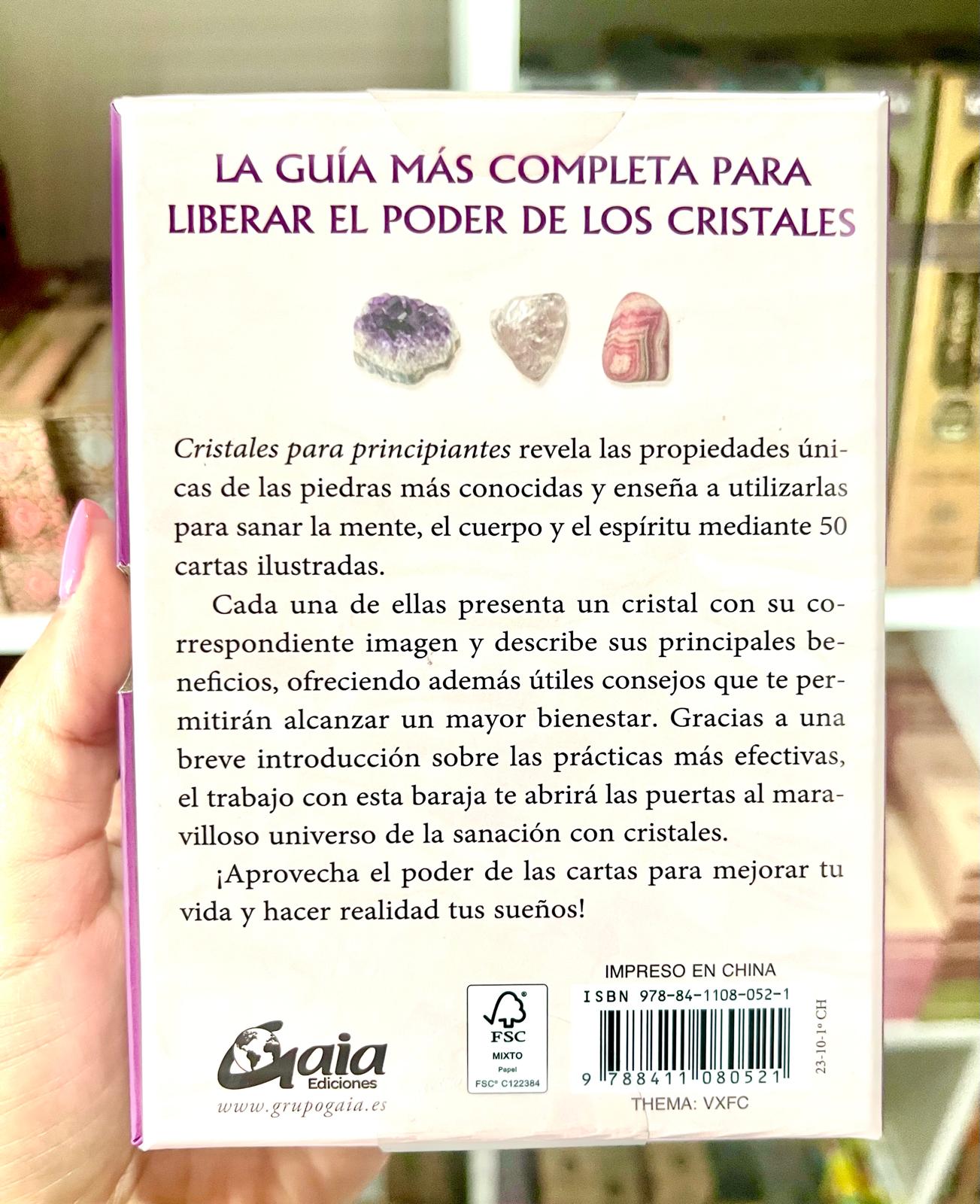 CRISTALES PARA PRINCIPIANTES (LIBRO + 50 CARTAS)