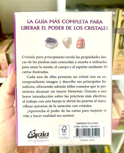 CRISTALES PARA PRINCIPIANTES (LIBRO + 50 CARTAS)