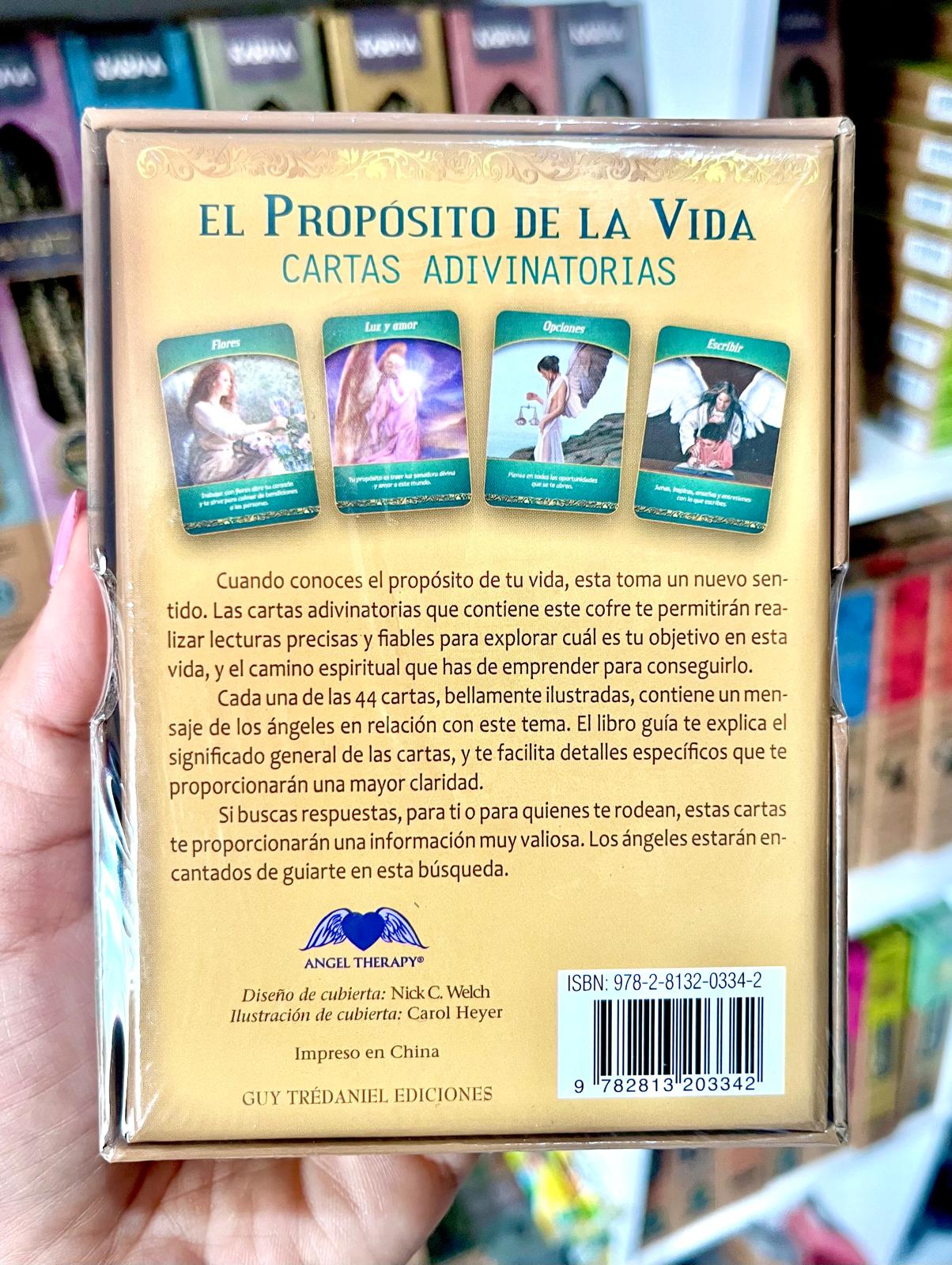 CARTAS ADIVINATORIAS EL PROPÓSITO DE LA VIDA (GUÍA + 44 CARTAS)