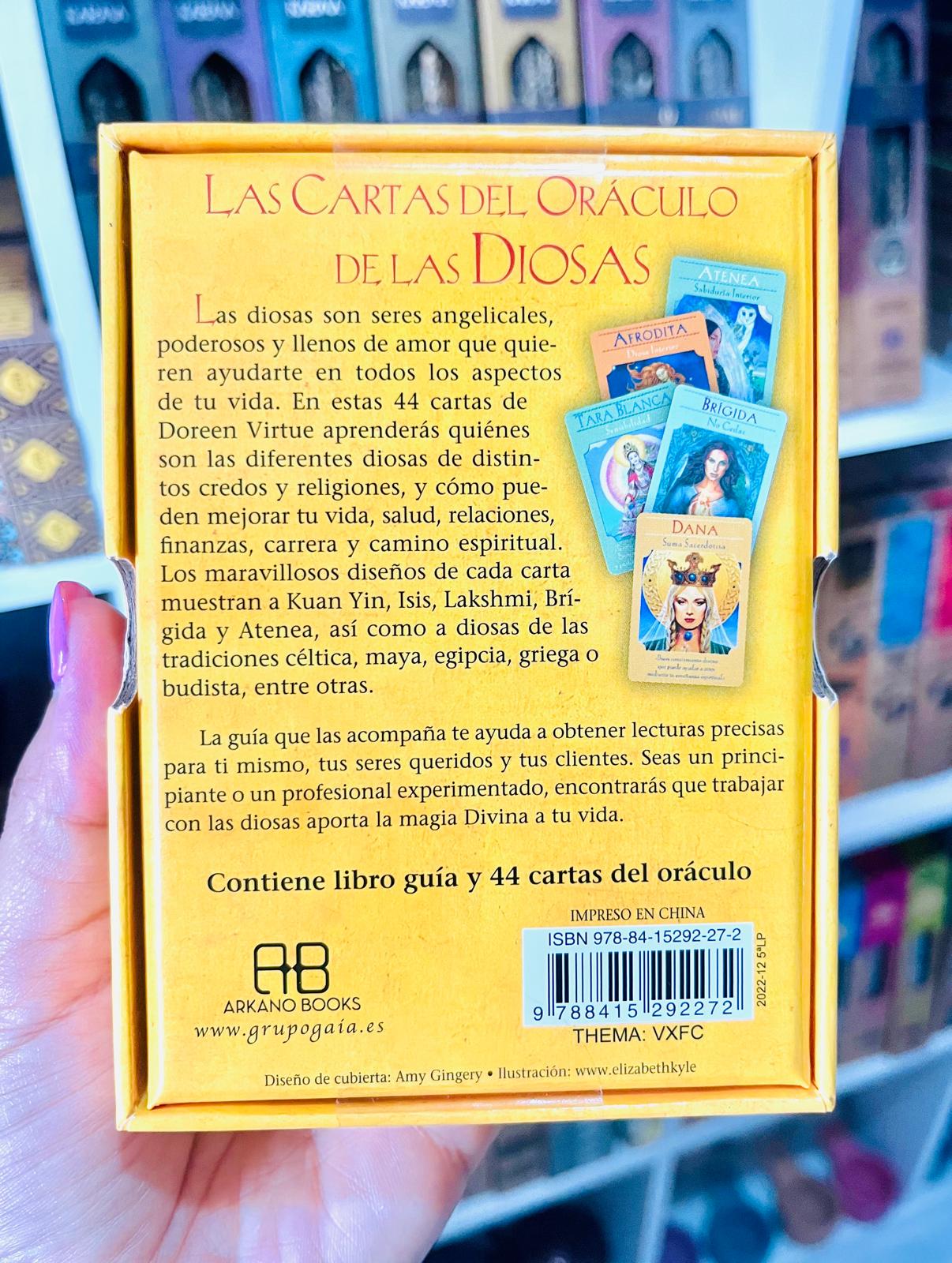 LAS CARTAS DEL ORÁCULO DE LAS DIOSAS (LIBRO GUÍA + 44 CARTAS)