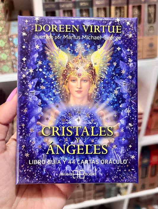 CRISTALES Y ÁNGELES (LIBRO GUÍA + 44 CARTAS)