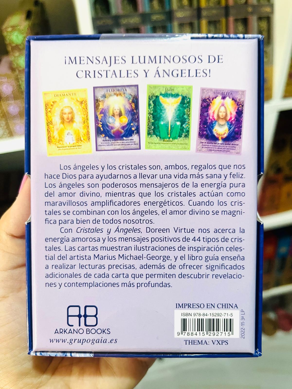 CRISTALES Y ÁNGELES (LIBRO GUÍA + 44 CARTAS)