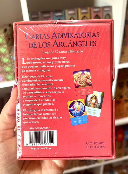 CARTAS ADIVINATORIAS DE LOS ARCÁNGELES (LIBRO + 45 CARTAS)