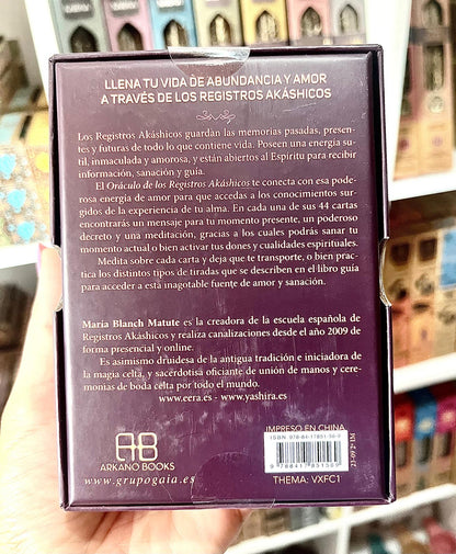 ORÁCULO DE LOS REGISTROS AKÁSHICOS (LIBRO + 44 CARTAS)