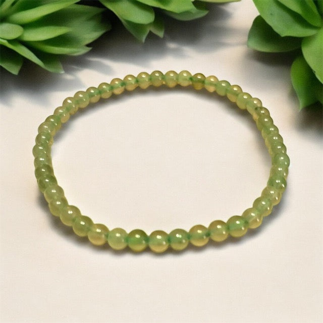 PULSERA CUARZO VERDE 4mm