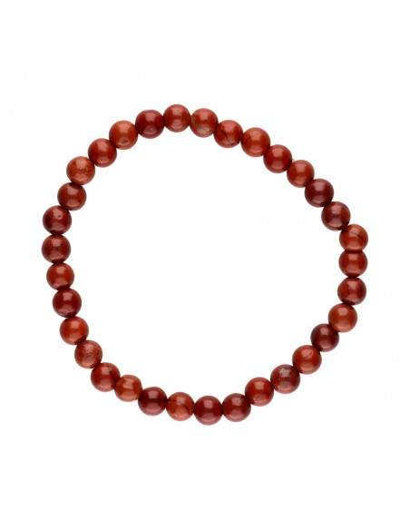 PULSERA INFANTIL JASPE ROJO 4mm